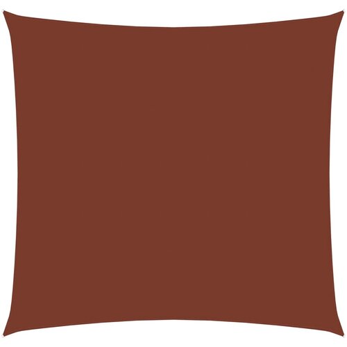 VidaXL Senčno jadro oksford blago kvadratno 7x7 m terakota, (20742915) Slike