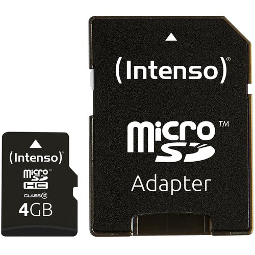  (Intenso) Micro SD Kartica 4GB Class 10 (SDHC & SDXC) sa adapterom - SDHCmicro+ad-4GB/Class10 Cene
