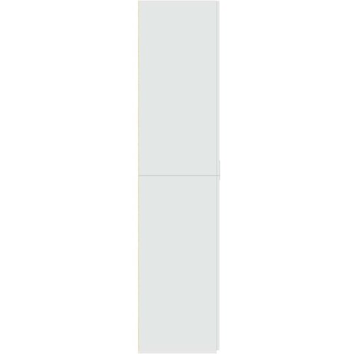  Visoka komoda bijela 70 x 42,5 x 185 cm od konstruiranog drva Slike