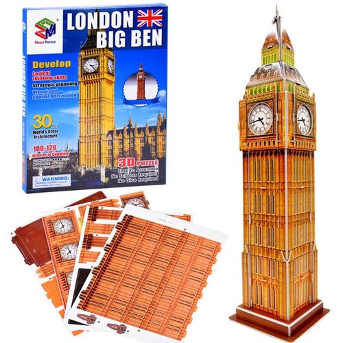  3D slagalica od 30 dijelova Londonski Big Ben ZA3802 Cijene