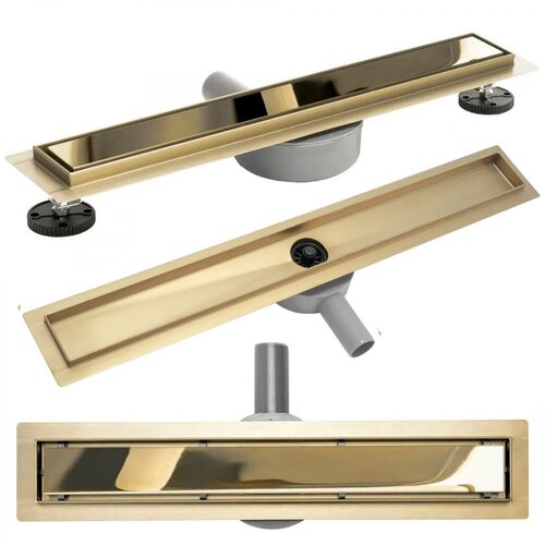 REA Bath REA LINEARNI ODVOD PURE NEO MIRROR GOLD PRO 70 Slike