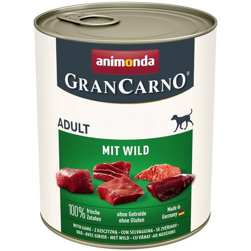 Animonda Varčno pakiranje GranCarno Original Adult 24 x 800 g - Z divjačino Cene