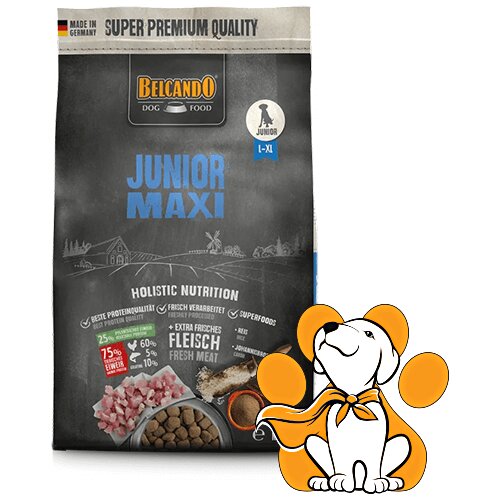 Belcando Junior Maxi 4kg, Ćuretina, Hrana za Mlade Pse Velikih Rasa Slike