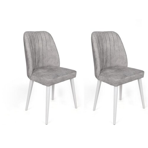 Hanah home set stolica Alfa-498 V2, 62x75x51,5 cm, 2 dijela, siva Slike
