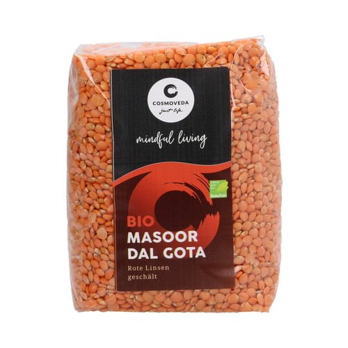 Cosmoveda Masoor Dal Gota - crvena leća oguljena cijela BIO Slike