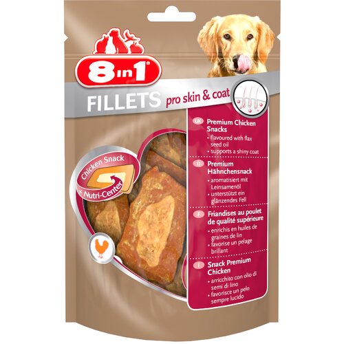 8in1 Fillets Pro Skin & Coat 80 g - Varčno pakiranje: 3 x S Cijene