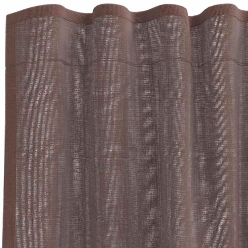 Voile zavjese s džepovima za &amp;scaron;ipke 2 kom smeđe Smeđa 140 x 175 cm Slike