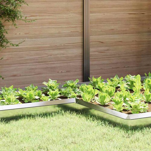 vidaXL Ograda protiv puževa 4 pcs Srebrno 10 x 10 x 25 cm Cijene