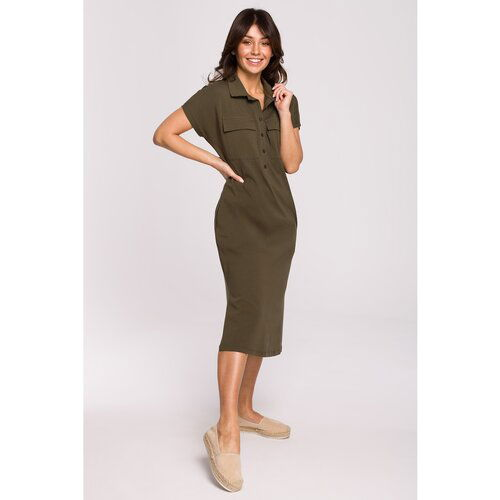 BeWear Woman's Dress B222 Khaki Slike