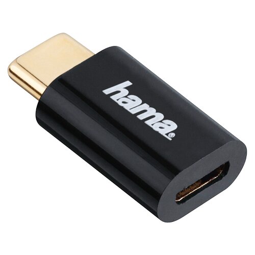 Hama 178399 - Adapter Micro USB ženski USB Tip C Crna Slike