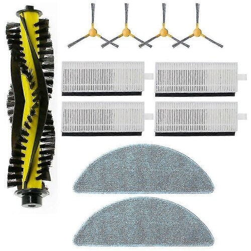 INORCO Stranska krtača s HEPA filtrom Mop Cloth Spin Brush za Exvac660 880 robotski sesalnik Nadomestni dodatek, (22022050) Slike