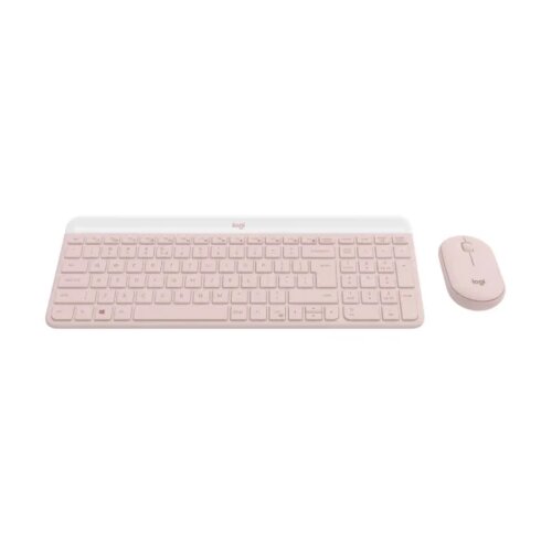 Logitech MK470 Wireless Desktop US Roze tastatura + miš Cene