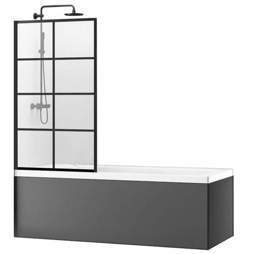 REA Bath Parawan Rea Lagos-1 Fix 70 Crni Slike