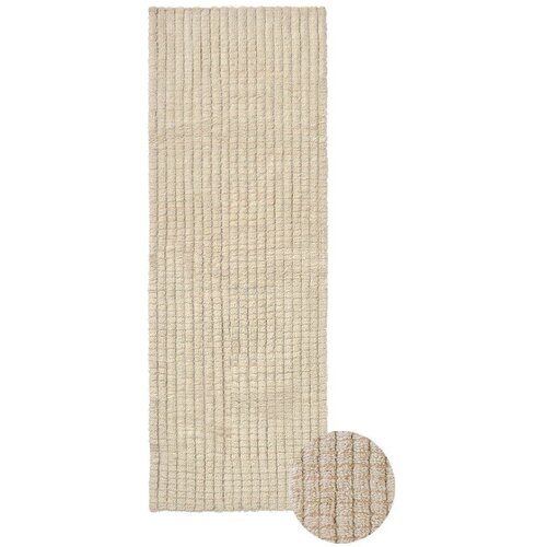 Lorena Canals Bež periva/ručno rađena vunena staza 80x230 cm Unexpected Wool – Cijene