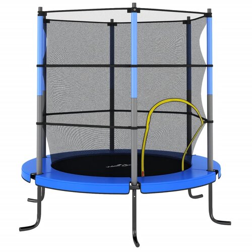 The Living Store Trampolin z varnostno mrežo okrogel 140x160 cm moder - Trampolin, (22007211) Cene