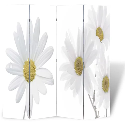 vidaXL Zložljiv paravan 160x170 cm cvetje