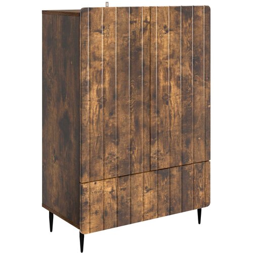 vidaXL Strani &scaron;al Dimljen hrast 66 x 34,5 x 97 cm Inženirski les, (5000217949) Cene