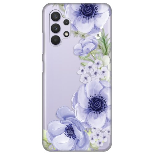 maska silikonska print skin za samsung A325F galaxy A32 4G (eu) blue roses Slike