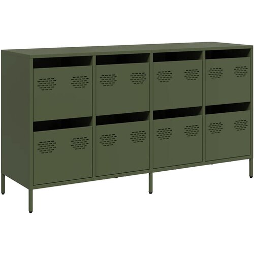 Maison Chic Komoda - Predalnik olivno zelena 135x39x73,5 cm hladno valjano jeklo, (21718688) Slike
