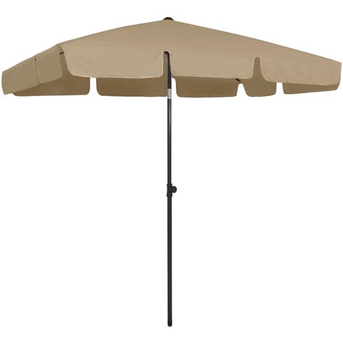 vidaXL Senčnik za na plažo taupe 200x125 cm Cene