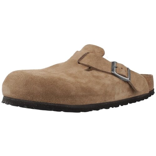 Birkenstock Boston Suede Leather Narrow - Dark Tea Tonal Smeđa Cene