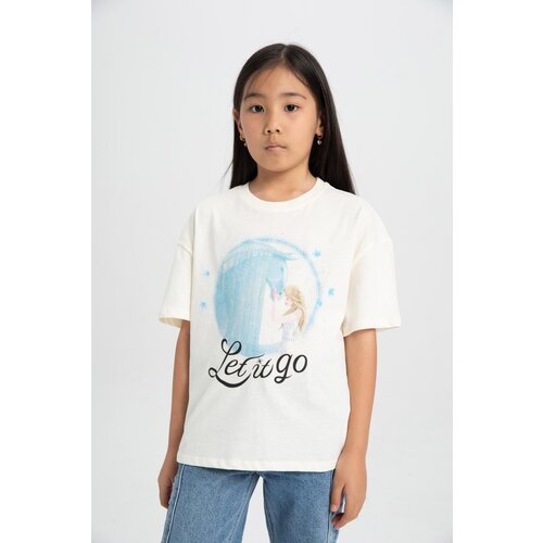 Defacto girl's Frozen Relax Fit Short Sleeve T-Shirt Cene