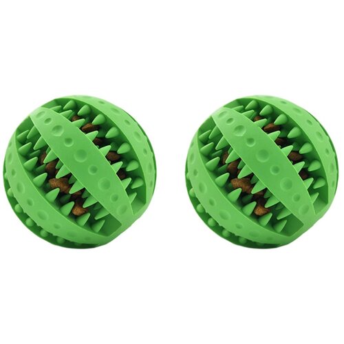 INF Set 2 žvečljivih gumijastih kroglic za pse, premer 7cm Green, (5000215054) Cene
