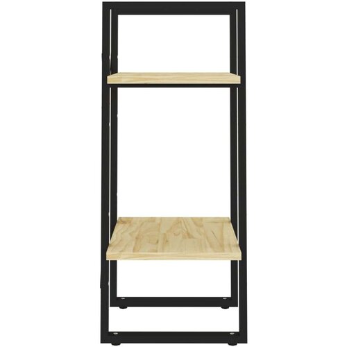 VidaXL Knjižna omara 2-nadstropna 40x30x70 cm trdna borovina Slike