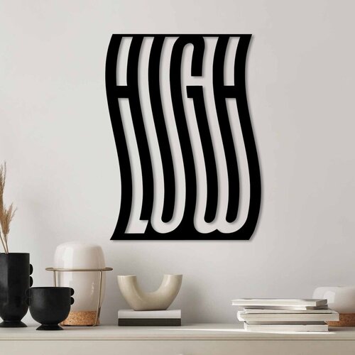 Wallity zidna dekoracija high low, 50 x 37 cm, crna Cene