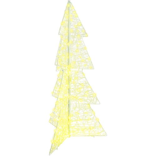 vidaXL Božićno drvce s 160 LED svjetlima Topla bijela 150 cm Akril Cene