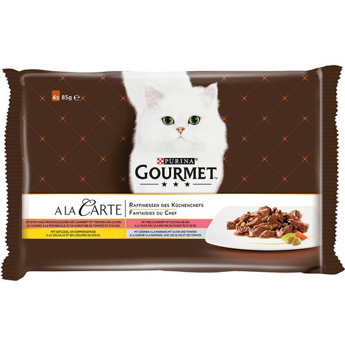 Gourmet Multi pakiranje - A la Carte 4 x 85 g - Raca, perutnina, sardina, postrv Cene
