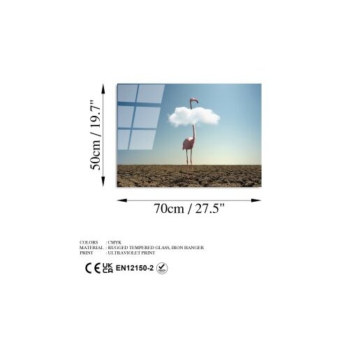 Wallxpert Slika od kaljenog stakla 50x70cm Slike