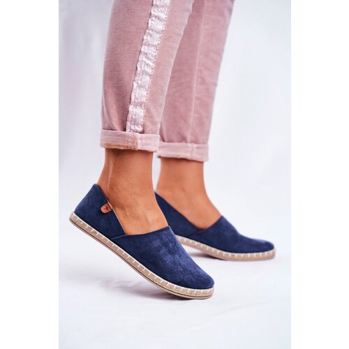 Boto EVENTO Women&amp;#039;s Velvet Espadrilles Navy Vulcano Slike