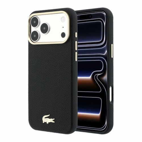 Lacoste Originalen ovitek Magnetic za iPhone 17 Pro Max / iPhone 18 Pro Max - PU Leather Champs Elysees - črn Cene