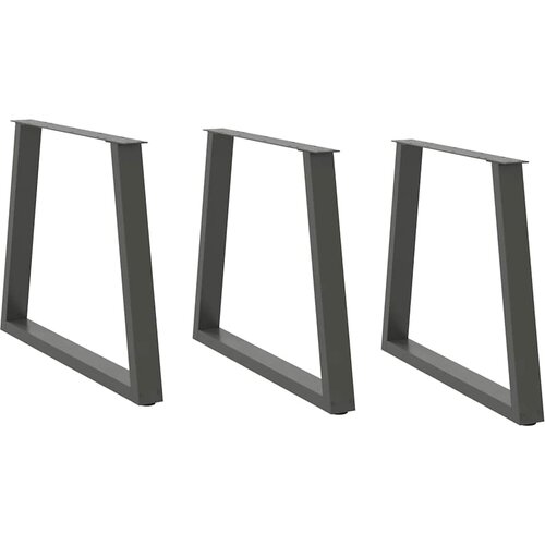 vidaXL noge jedilne mize v-oblika 3 kosi antracit 70x(72-73,3)cm jeklo Cene