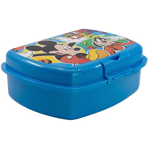 NOBRAND Mickey Mouse, Posoda za Hrano za Otroke iz Ultra Odporne Plastike, Bleu ciel, (5000071479) Slike