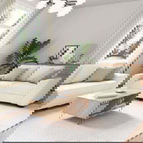  2-delni sedežni set z blazinami iz platna, (22054506) Slike