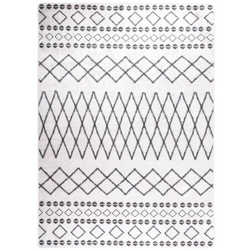 vidaXL perivi tepih 120 x 180 cm crno-bijeli protuklizni Cijene