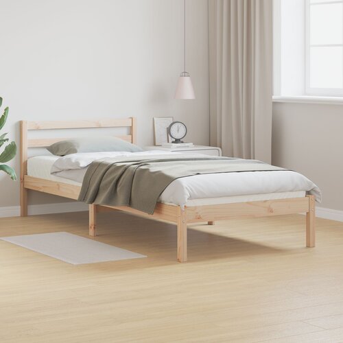 VidaXL Postelja z Naslonom 80x220 cm Trden Bor Slike