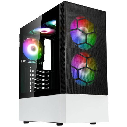 Kolink Observatory MX Mesh ARGB, Mid-tower, ATX 5x ARGB Fans, Black/White Slike