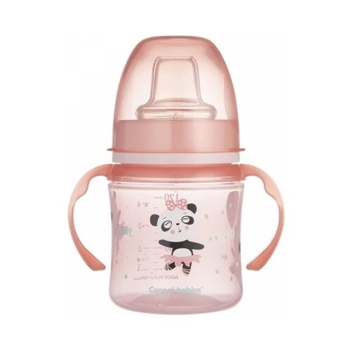 Canpol BABIES SOLJA SA DRSKAMA KOJE SVETLE U MRAKU 6M+ "EXOTIC ANIMALS" - 120ml - PINK (35207_pin) Cene