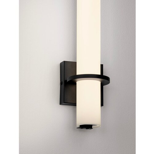 Nova Luce Bela/mat črna jeklena LED stenska svetilka Luca &amp;ndash; Slike