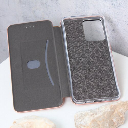 Teracell Maska za Xiaomi Redmi Note 12 4G (EU) na preklop Flip Premium roze zlatna Cene