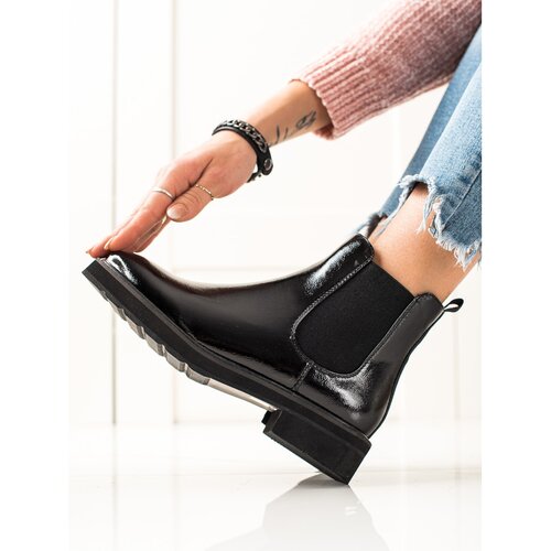 Sergio Leone CLASSIC BLACK ANKLE BOOTS Slike