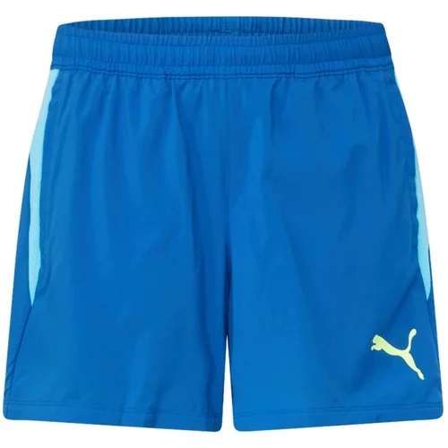 Puma Športne hlače 'Individual TeamGOAL' kraljevo modra / svetlo modra / rumena