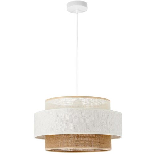  Luster BOHO na kanapu 1xE27/60W/230V, prečnik 40 cm, bela/juta Cene