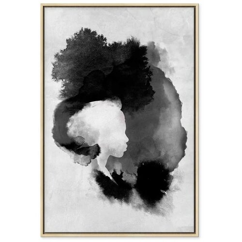  Slika - Painted By Light (1 Part) Vertical 40x60 U prirodnom drvenom okviru Slike