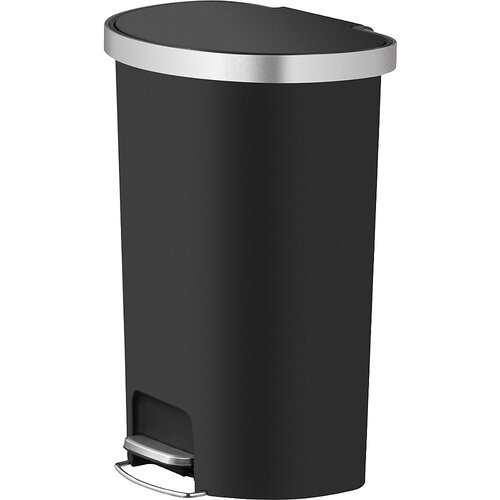 EKO ko&amp;scaron; s pedalom hana, polkrožen, prostornina 55 l, &amp;scaron;xvxg 365 x 670 x 480 mm, črne barve Slike