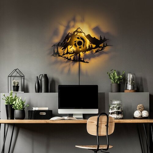 Opviq mountain black wall lamp Cene