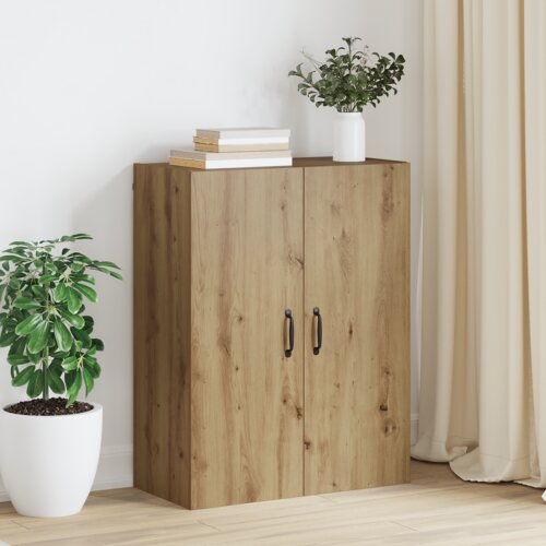 vidaXL Viseča omarica artisan hrast 69,5 x 34 x 90 cm Konstruiran les Cene